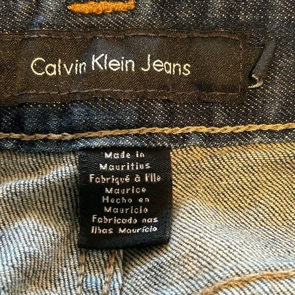 WJ2. Calvin Klein Jeans Lean Boot Cut blue Jeans Sz 12 - Picture 4 of 6
